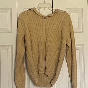 Izod Ribbed Zip Up Sweater Jacket